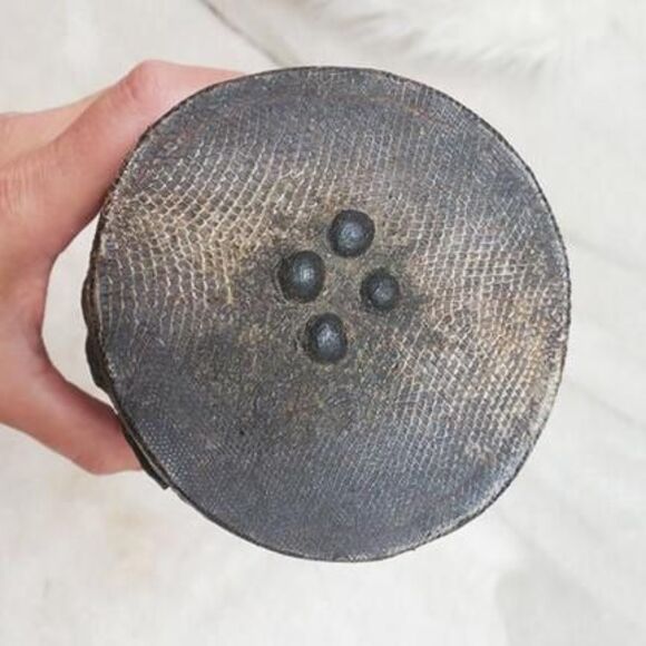 RARE Telefomin Kundu DRUM Papua New Guinea VTG TRIBAL Artifact 80s Decor Antique - Picture 3 of 7